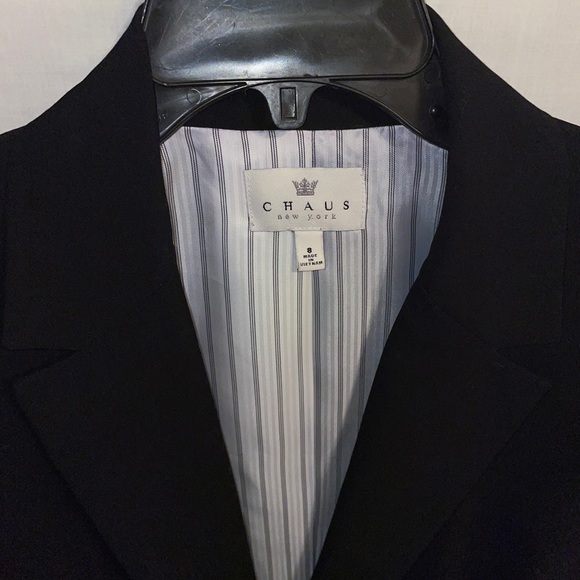 Chaus New York Dress Blazer Women’s Size 8 Black Jacket Polyester Blend - Picture 3 of 12